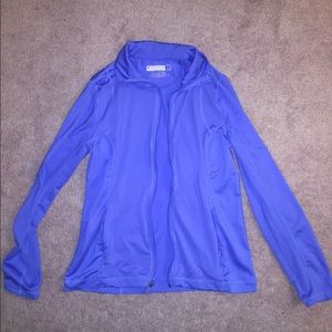 Tek Gear Purple Fitted Athletic Full Zip Jacket